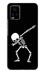Dabbing Skeleton Art Vivo V20 Back Skin Wrap
